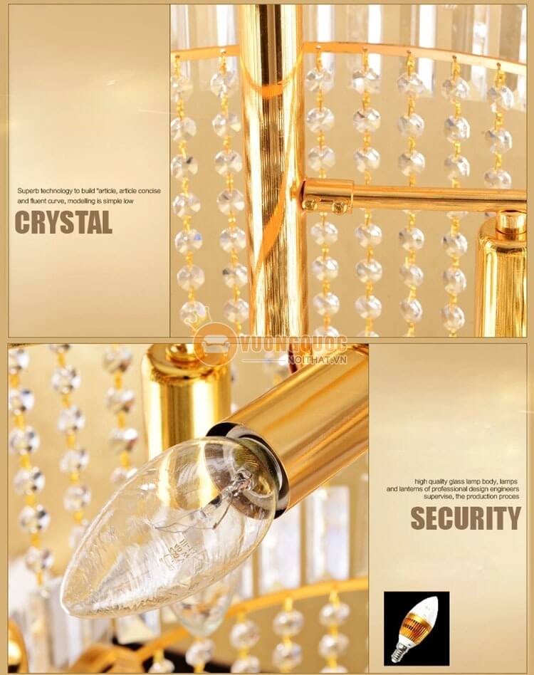 Đèn chùm sang trọng cao cấp CM183-13